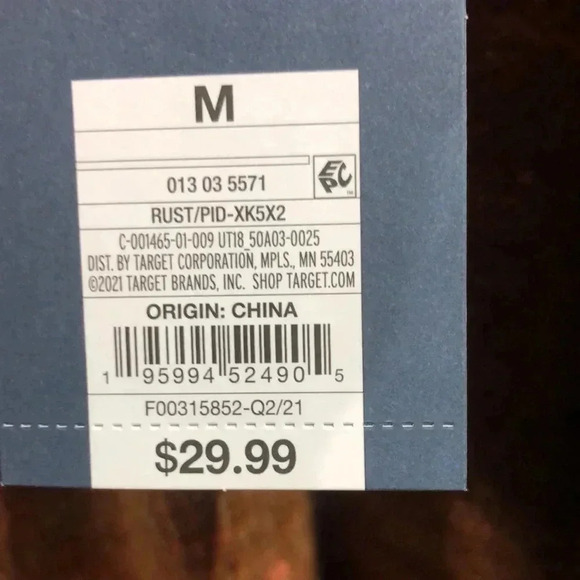 Universal Thread Knit button down,exposed seam,collar,cardigan/sweater,cinnamon - Picture 10 of 11